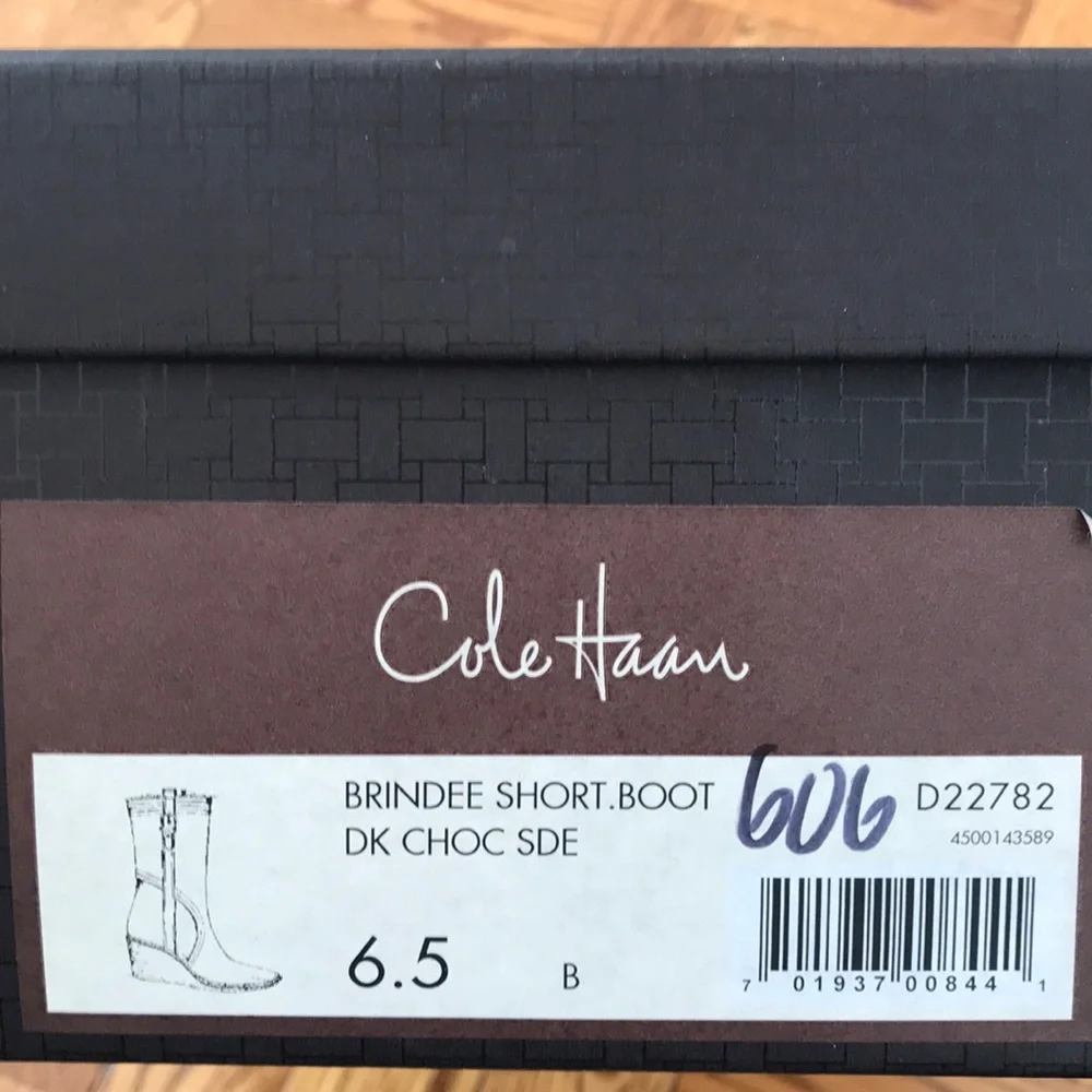 COLE HAAN Suede / shearling BOOTS